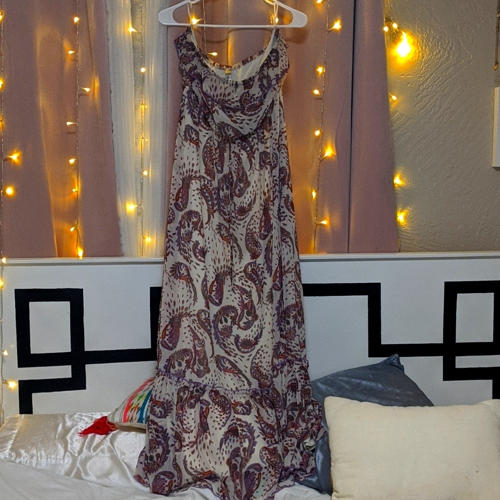 Strapless summer dress